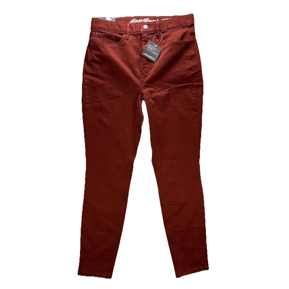 Eddie Bauer Pants Womens 8 Slightly Curvy High Rise Skinny Elysian Twill NWT